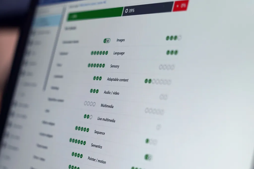 Barrierefreiheitsbericht zeigt den Fortschritt eines Audits